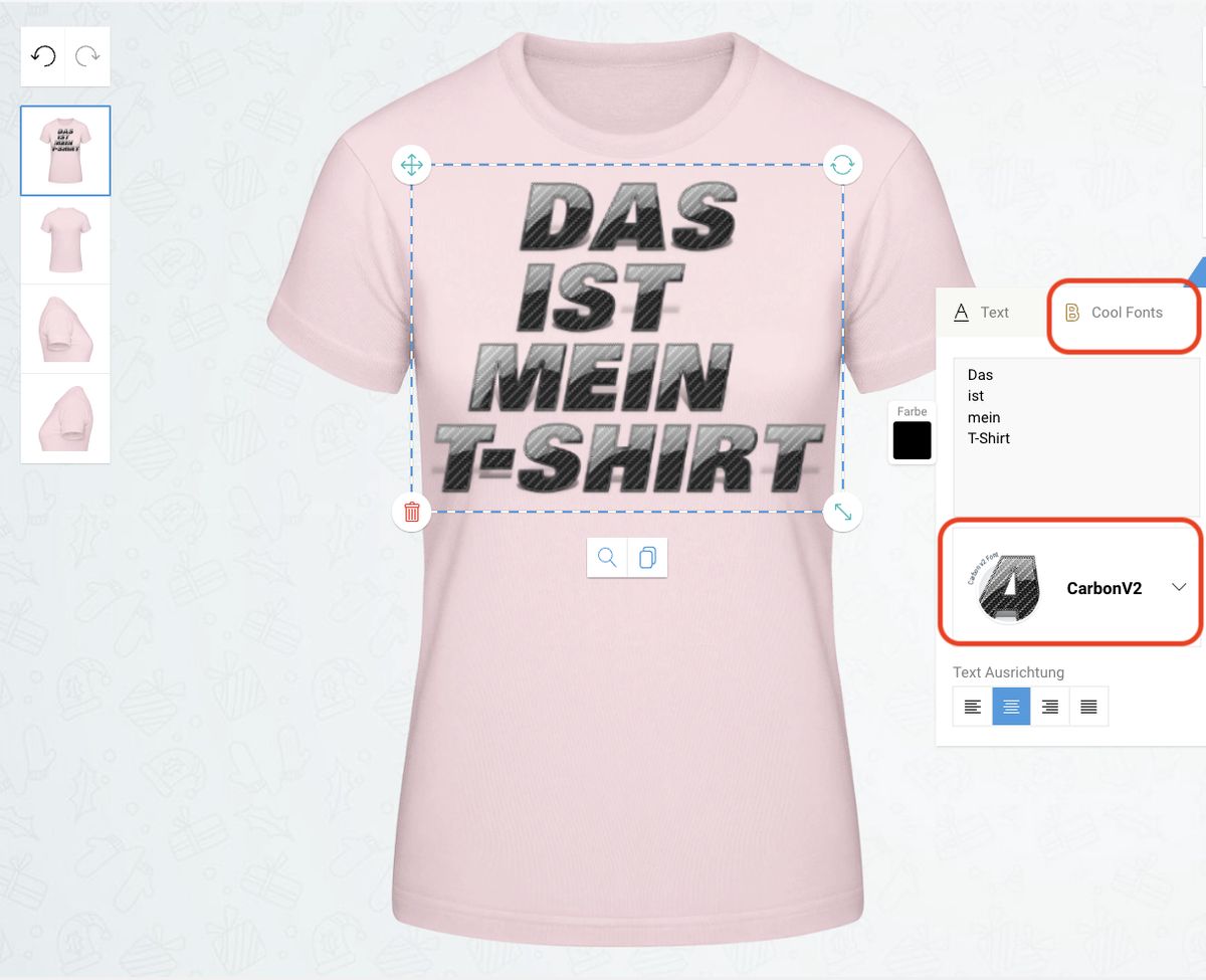 Eigenes T-Shirt zu designen